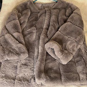 Vintage Grey Mink-Fur Coat
